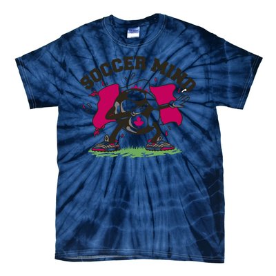 Soccer Mind Canadian Flag Sport Tie-Dye T-Shirt