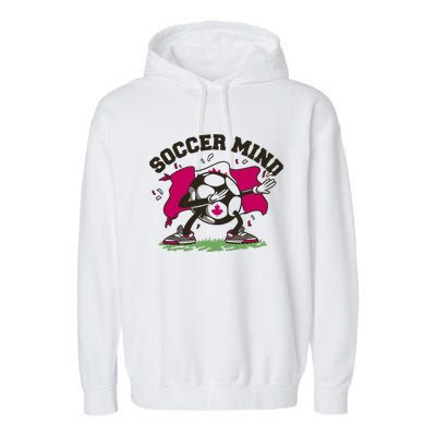 Soccer Mind Canadian Flag Sport Garment-Dyed Fleece Hoodie