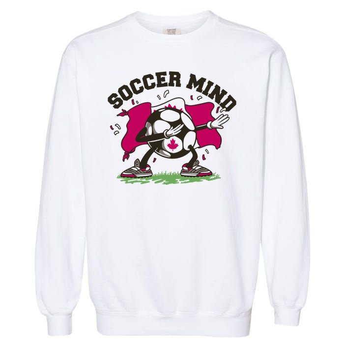 Soccer Mind Canadian Flag Sport Garment-Dyed Sweatshirt