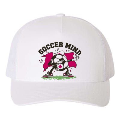 Soccer Mind Canadian Flag Sport Yupoong Adult 5-Panel Trucker Hat