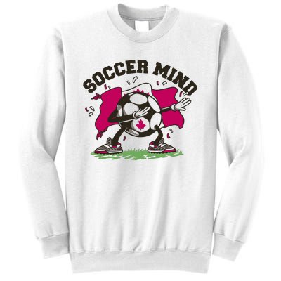 Soccer Mind Canadian Flag Sport Sweatshirt