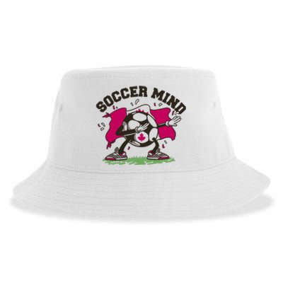 Soccer Mind Canadian Flag Sport Sustainable Bucket Hat