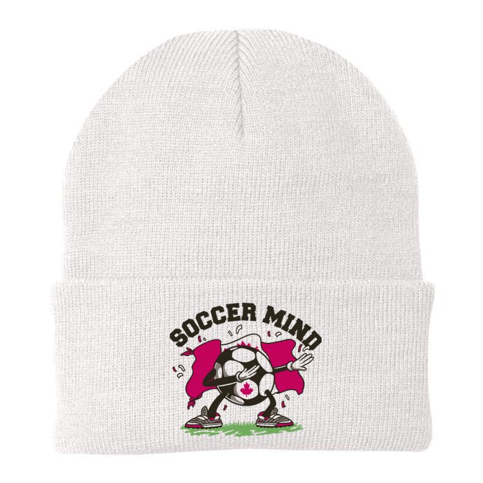 Soccer Mind Canadian Flag Sport Knit Cap Winter Beanie