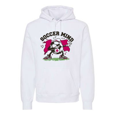 Soccer Mind Canadian Flag Sport Premium Hoodie