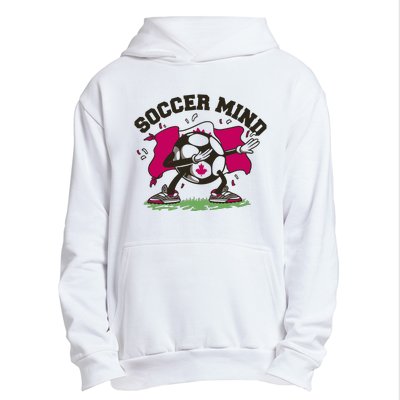 Soccer Mind Canadian Flag Sport Urban Pullover Hoodie