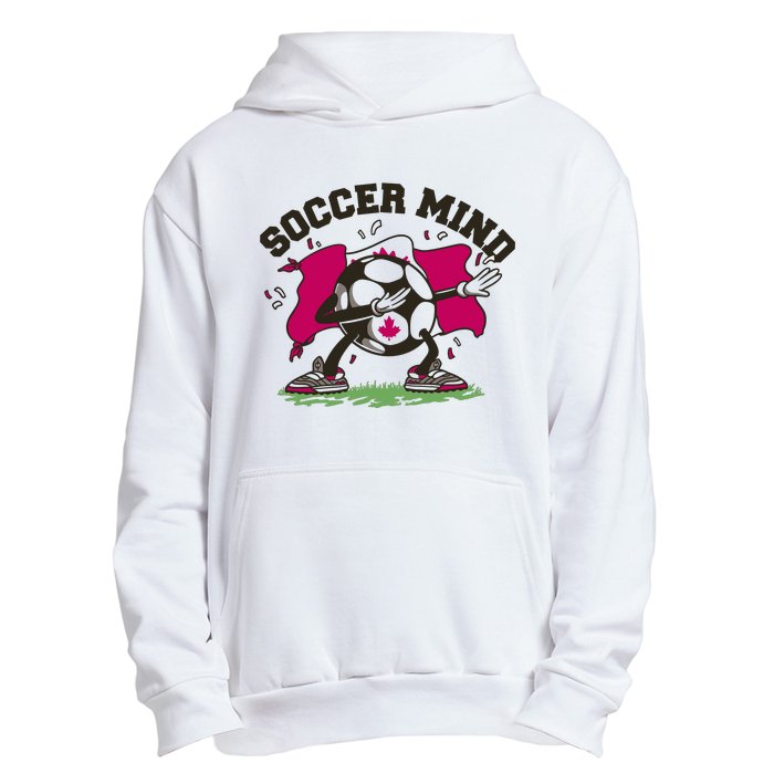 Soccer Mind Canadian Flag Sport Urban Pullover Hoodie