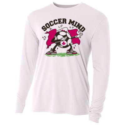 Soccer Mind Canadian Flag Sport Cooling Performance Long Sleeve Crew