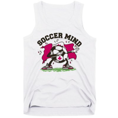 Soccer Mind Canadian Flag Sport Tank Top