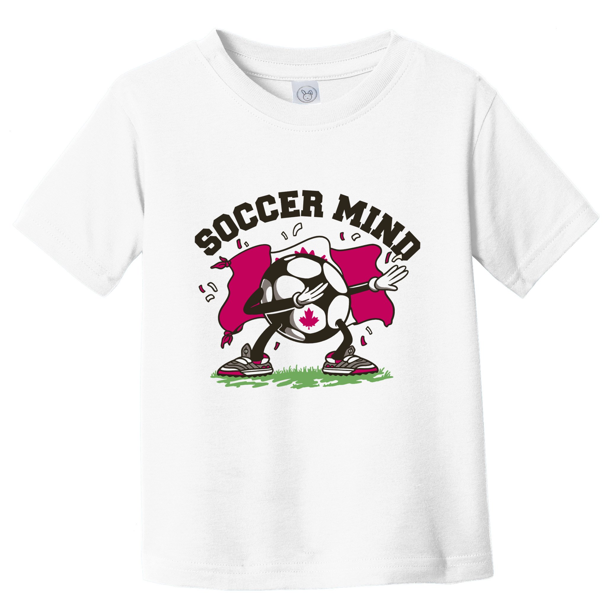 Soccer Mind Canadian Flag Sport Toddler T-Shirt