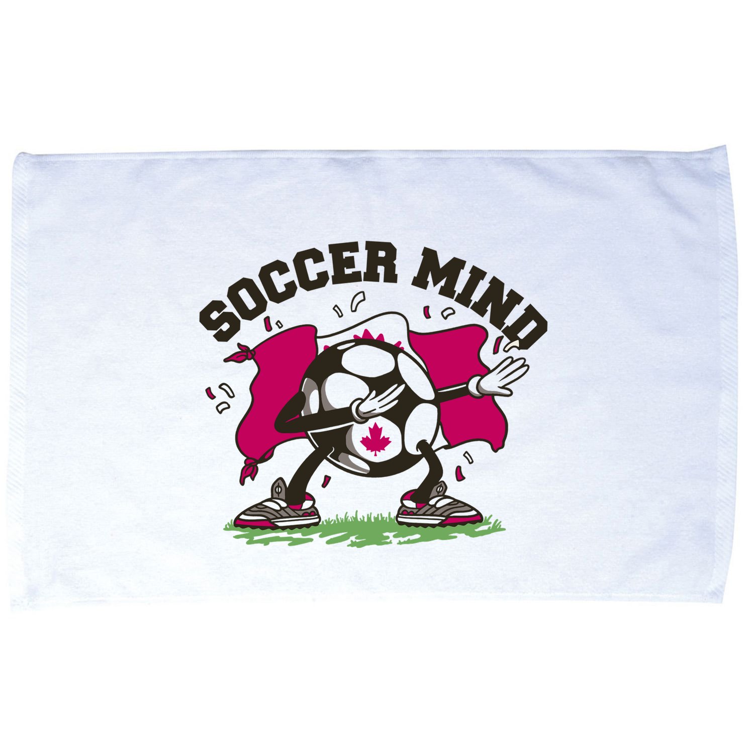 Soccer Mind Canadian Flag Sport Microfiber Hand Towel