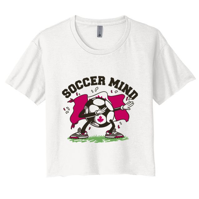 Soccer Mind Canadian Flag Sport Crop Top