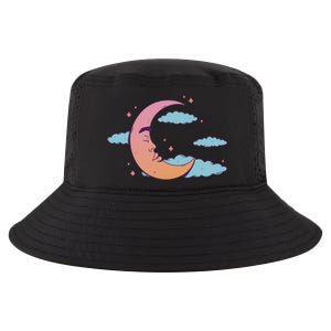 Sleeping Moon Cloud Cool Comfort Performance Bucket Hat