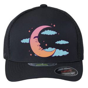 Sleeping Moon Cloud Flexfit Unipanel Trucker Cap