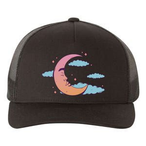 Sleeping Moon Cloud Yupoong Adult 5-Panel Trucker Hat