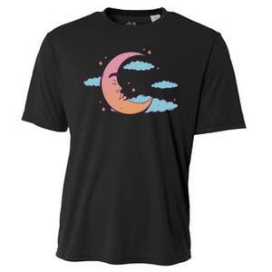 Sleeping Moon Cloud Cooling Performance Crew T-Shirt