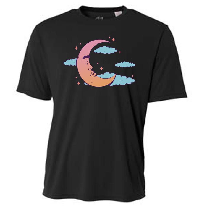 Sleeping Moon Cloud Cooling Performance Crew T-Shirt