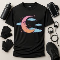 Sleeping Moon Cloud Cooling Performance Crew T-Shirt
