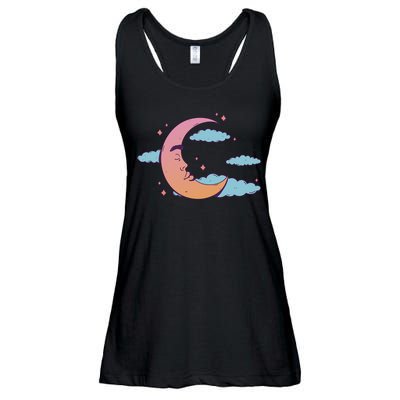 Sleeping Moon Cloud Ladies Essential Flowy Tank