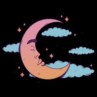 Sleeping Moon Cloud Flatbill Hat