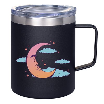 Sleeping Moon Cloud 12oz Stainless Steel Coffee Mug