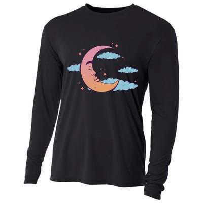Sleeping Moon Cloud Cooling Performance Long Sleeve Crew