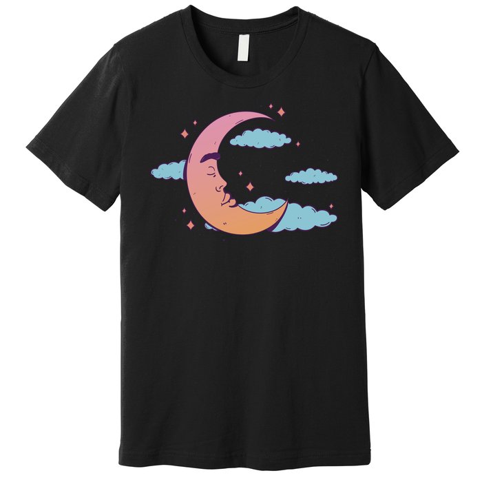 Sleeping Moon Cloud Premium T-Shirt