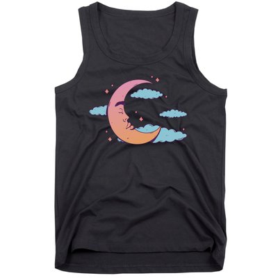 Sleeping Moon Cloud Tank Top