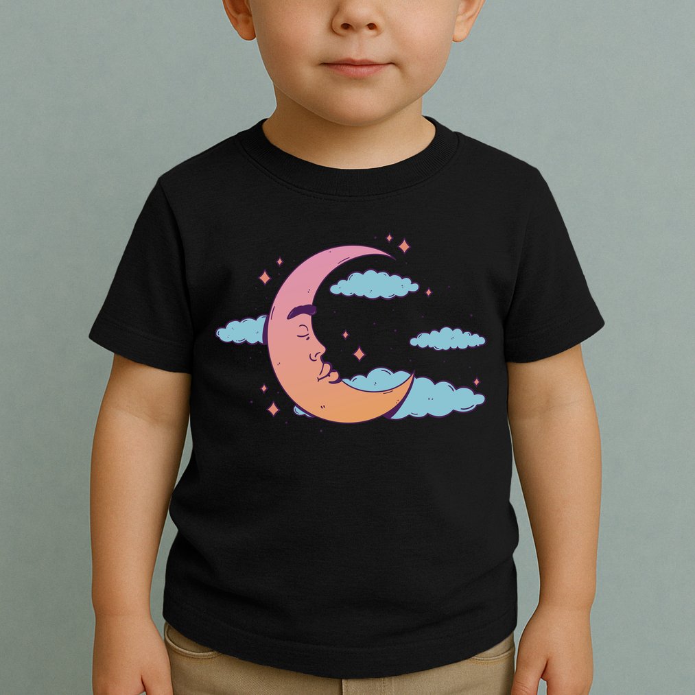 Sleeping Moon Cloud Toddler T-Shirt