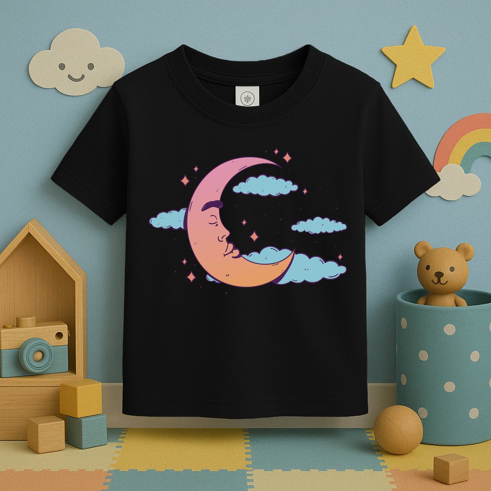 Sleeping Moon Cloud Toddler T-Shirt