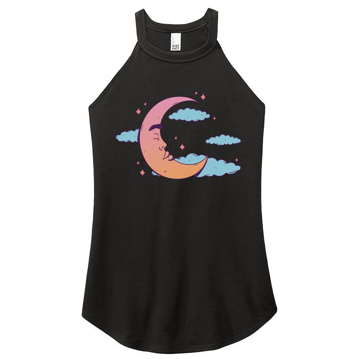 Sleeping Moon Cloud Women's Perfect Tri Rocker Tank