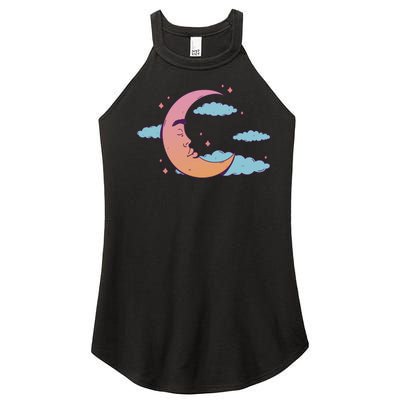 Sleeping Moon Cloud Women’s Perfect Tri Rocker Tank