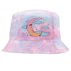 Sleeping Moon Cloud Tie-Dyed Bucket Hat