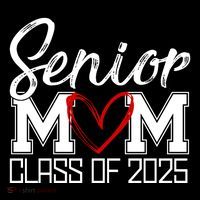 Senior Mom Class Of 2025 Heart Sustainable Beanie