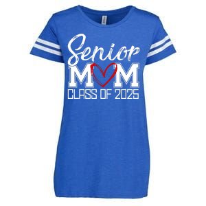 Senior Mom Class Of 2025 Heart Enza Ladies Jersey Football T-Shirt