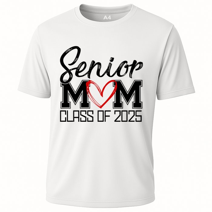 Senior Mom Class Of 2025 Heart Cooling Performance Crew T-Shirt