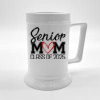 Senior Mom Class Of 2025 Heart Beer Stein