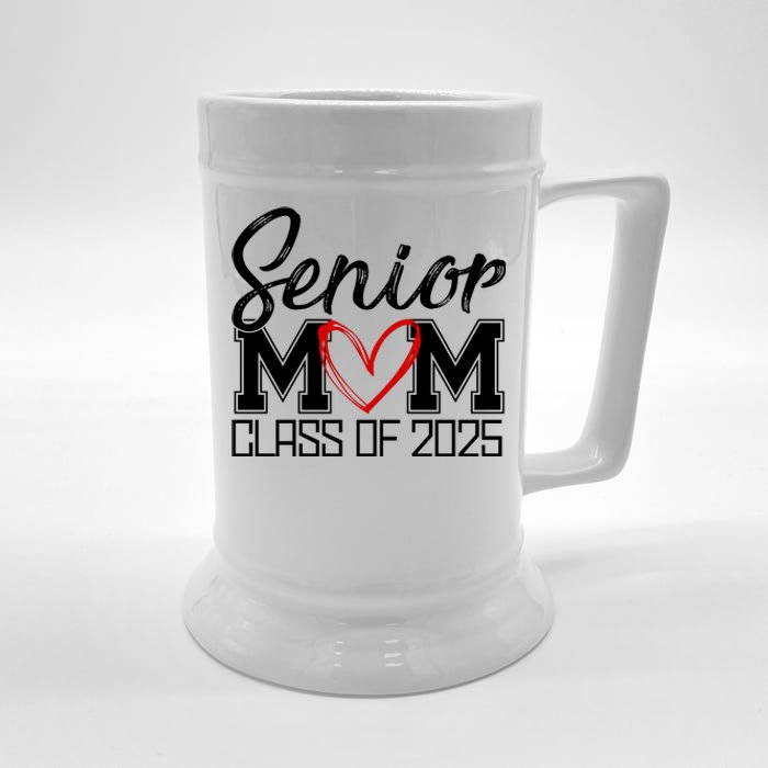 Senior Mom Class Of 2025 Heart Beer Stein