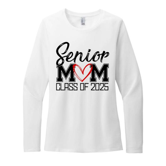 Senior Mom Class Of 2025 Heart Womens CVC Long Sleeve Shirt