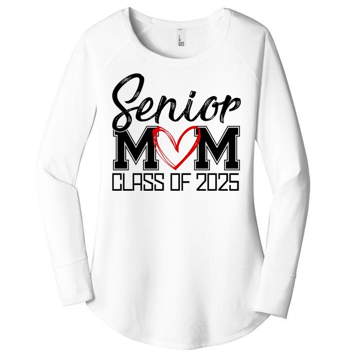 Senior Mom Class Of 2025 Heart Women's Perfect Tri Tunic Long Sleeve Shirt