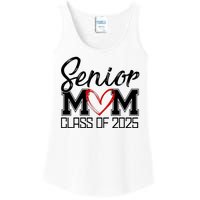 Senior Mom Class Of 2025 Heart Ladies Essential Tank