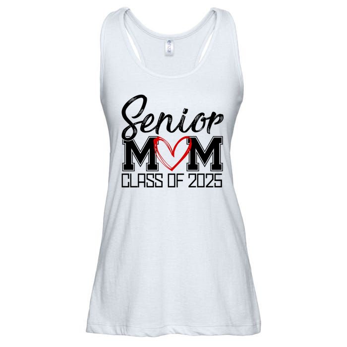 Senior Mom Class Of 2025 Heart Ladies Essential Flowy Tank