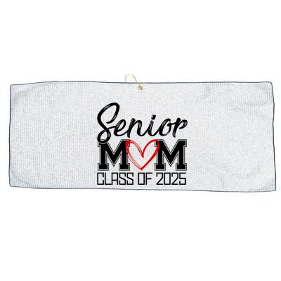 Senior Mom Class Of 2025 Heart Large Microfiber Waffle Golf Towel