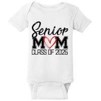 Senior Mom Class Of 2025 Heart Baby Bodysuit