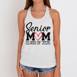 Senior Mom Class Of 2025 Heart Women's Knotted Racerback Tank