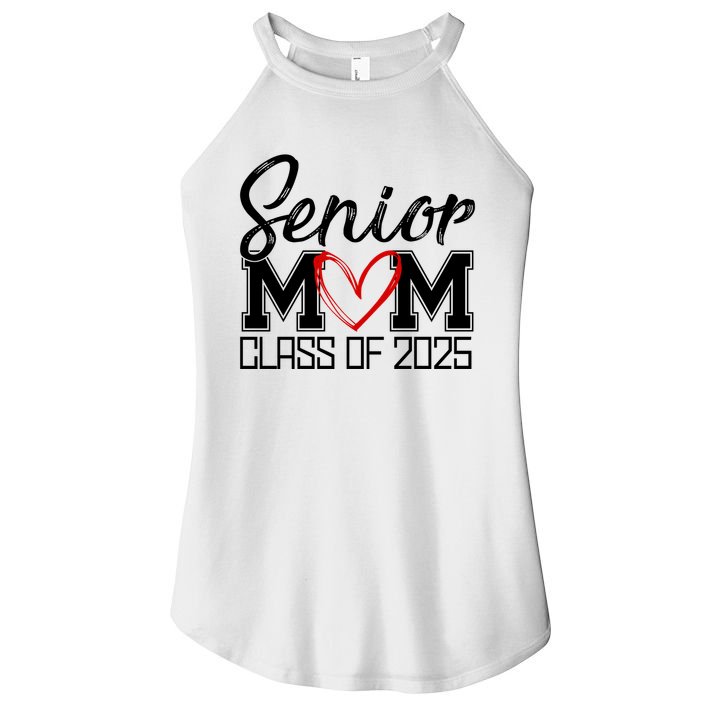 Senior Mom Class Of 2025 Heart Women's Perfect Tri Rocker Tank
