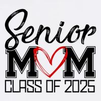 Senior Mom Class Of 2025 Heart Women's V-Neck T-Shirt