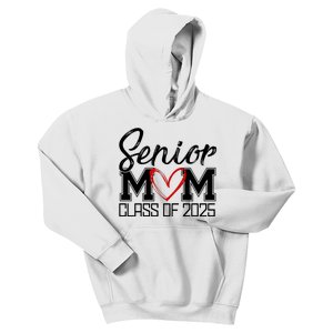 Senior Mom Class Of 2025 Heart Kids Hoodie