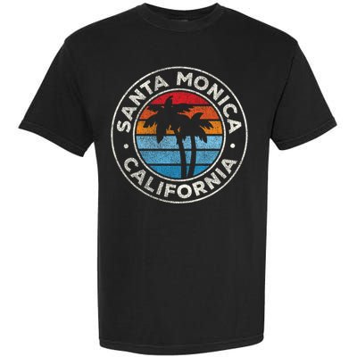 Santa Monica California Ca Vintage Graphic Retro 70s Great Gift Garment-Dyed Heavyweight T-Shirt