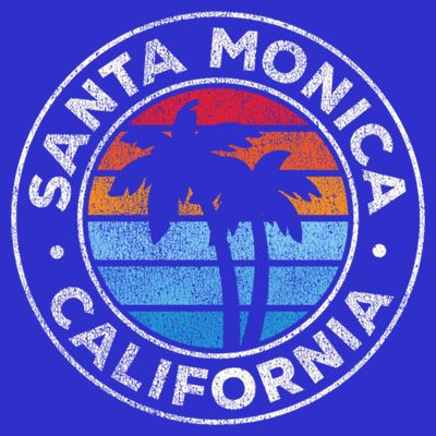 Santa Monica California Ca Vintage Graphic Retro 70s Great Gift T-Shirt