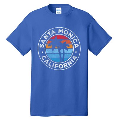 Santa Monica California Ca Vintage Graphic Retro 70s Great Gift Tall T-Shirt